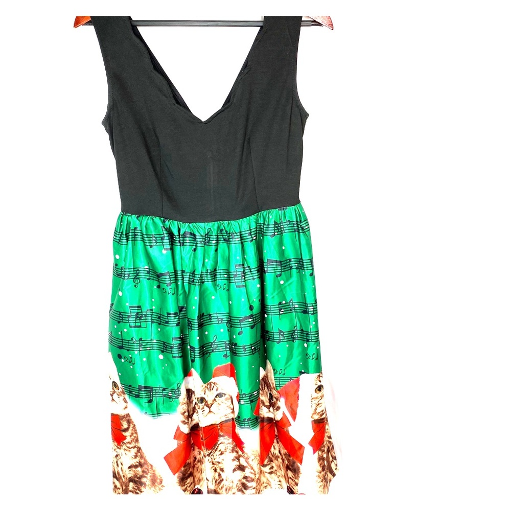 Christmas Holiday Cat Dress
